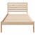Cadru de pat cu headboard Maro 100 x 220 cm Lemn de brad solid GartenMobel Dekor