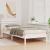 Cadru de pat cu headboard Alb 100 x 220 cm Lemn de brad solid GartenMobel Dekor
