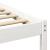 Cadru de pat cu headboard Alb 100 x 220 cm Lemn de brad solid GartenMobel Dekor