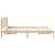 Cadru de pat cu headboard Maro 140 x 220 cm Lemn de brad solid GartenMobel Dekor
