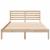 Cadru de pat cu headboard Maro 140 x 220 cm Lemn de brad solid GartenMobel Dekor