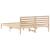 Cadru de pat cu headboard Ajustabil Maro 160 x 220 cm Lemn de brad solid GartenMobel Dekor