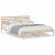 Cadru de pat cu headboard Ajustabil Maro 160 x 220 cm Lemn de brad solid GartenMobel Dekor