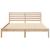 Cadru de pat cu headboard Ajustabil Maro 160 x 220 cm Lemn de brad solid GartenMobel Dekor