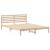 Cadru de pat cu headboard Ajustabil Maro 160 x 220 cm Lemn de brad solid GartenMobel Dekor