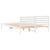 Cadru de pat cu headboard Alb 160 x 220 cm Lemn de brad solid GartenMobel Dekor