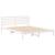 Cadru de pat cu headboard Alb 160 x 220 cm Lemn de brad solid GartenMobel Dekor