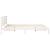 Cadru de pat cu headboard Alb 160 x 220 cm Lemn de brad solid GartenMobel Dekor