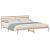 Cadru de pat cu headboard Maro 180 x 220 cm Lemn de brad solid GartenMobel Dekor