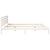 Cadru de pat cu headboard Alb 200 x 220 cm Lemn de brad solid GartenMobel Dekor
