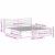 Cadru de pat cu headboard Alb 200 x 220 cm Lemn de brad solid GartenMobel Dekor