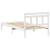 Cadru de pat Alb 100 x 200 cm Lemn masiv de pin GartenMobel Dekor