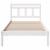 Cadru de pat Alb 90 x 190 cm Lemn masiv de pin GartenMobel Dekor