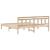 Cadru de pat cu headboard Maro 200 x 200 cm Lemn de brad GartenMobel Dekor