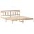Cadru de pat cu headboard Maro 200 x 200 cm Lemn de brad GartenMobel Dekor