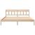Cadru de pat cu headboard Maro 180 x 200 cm Lemn de brad GartenMobel Dekor