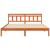 Cadru de pat cu headboard Maro 180 x 200 cm Lemn de brad GartenMobel Dekor