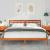 Cadru de pat cu headboard Maro 180 x 200 cm Lemn de brad GartenMobel Dekor