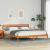 Cadru de pat cu headboard Maro 180 x 200 cm Lemn de brad GartenMobel Dekor
