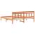 Cadru de pat cu headboard Maro 180 x 200 cm Lemn de brad GartenMobel Dekor