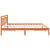 Cadru de pat cu headboard Maro 180 x 200 cm Lemn de brad GartenMobel Dekor