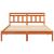 Cadru de pat cu headboard Maro 160 x 200 cm Lemn masiv de pin GartenMobel Dekor
