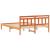 Cadru de pat cu headboard Maro 160 x 200 cm Lemn masiv de pin GartenMobel Dekor
