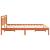 Cadru de pat cu headboard Maro 160 x 200 cm Lemn masiv de pin GartenMobel Dekor
