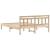 Cadru de pat cu headboard Maro 150 x 200 cm Lemn masiv de pin GartenMobel Dekor