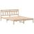 Cadru de pat cu headboard Maro 150 x 200 cm Lemn masiv de pin GartenMobel Dekor