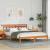 Cadru de pat cu headboard Maro 150 x 200 cm Lemn de brad GartenMobel Dekor