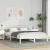 Cadru de pat cu headboard Alb 140 x 200 cm Lemn masiv de pin GartenMobel Dekor