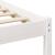 Cadru de pat cu headboard Alb 120 x 200 cm Lemn masiv de pin GartenMobel Dekor