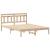 Cadru de pat cu headboard Maro 120 x 190 cm Lemn de brad GartenMobel Dekor