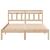 Cadru de pat cu headboard Maro 120 x 190 cm Lemn de brad GartenMobel Dekor