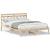Cadru de pat cu headboard Maro 120 x 190 cm Lemn de brad GartenMobel Dekor
