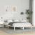 Cadru de pat cu headboard Alb 140 x 190 cm Lemn de brad GartenMobel Dekor
