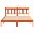 Cadru de pat cu headboard Maro 140 x 190 cm Lemn masiv de pin GartenMobel Dekor