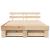 Cadru de pat cu headboard Maro 160 x 200 cm Lemn de brad GartenMobel Dekor