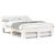 Cadru de pat cu headboard Alb 160 x 200 cm Lemn de brad solid GartenMobel Dekor