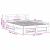Cadru de pat cu headboard Maro ceruit 160 x 200 cm Lemn de brad GartenMobel Dekor