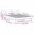 Cadru de pat cu headboard Alb 150 x 200 cm Lemn de brad solid GartenMobel Dekor