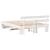 Cadru de pat cu headboard Alb 150 x 200 cm Lemn de brad solid GartenMobel Dekor