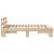 Cadru de pat cu headboard Maro 140 x 200 cm Lemn de brad solid GartenMobel Dekor