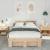 Cadru de pat cu headboard Maro 120 x 200 cm Lemn de brad solid GartenMobel Dekor