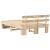 Cadru de pat cu headboard Maro 120 x 200 cm Lemn de brad solid GartenMobel Dekor