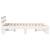Cadru de pat cu headboard Alb 135 x 190 cm Lemn de brad solid GartenMobel Dekor