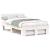 Cadru de pat cu headboard Alb 120 x 190 cm Lemn de brad solid GartenMobel Dekor