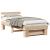 Cadru de pat cu headboard Maro 100 x 200 cm Lemn de brad solid GartenMobel Dekor