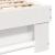 Cadru de pat cu headboard Alb 100 x 200 cm Lemn de brad solid GartenMobel Dekor